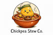 make different hand drawn chickpea stew logo for your company