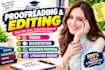edit and proofread thesis, dissertation, and research proposal
