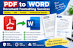 convert pdfs and format word docs