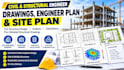 create civil and structural engineer drawings, engineer plan, site plan