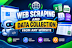 do web scraping and data collection from any website