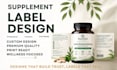 design professional supplement label and packaging