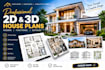 create professional 2d and 3d house plans