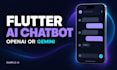 build a flutter ai chatbot app with openai or gemini