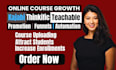 set up your teachable online course kajabi, thinkific and course uploading