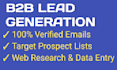 do b2b lead generation and web research