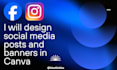 design social media posts and banners on canva