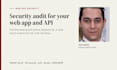 do a security audit of your web app and fix vulnerabilities