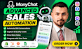 build advanced manychat sales automation and funnels