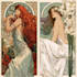 create illustrations in art nouveau style