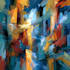 create abstract geometric digital art