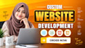 build a custom responsive business website in HTML CSS PHP or wordpress
