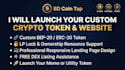 develop your custom crypto token, smart contract, and website