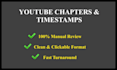 create professional youtube chapters and timestamps