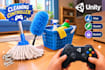 develop 3d puzzle cleaning game