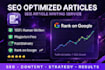 write SEO article and blog content