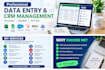 professional data entry and CRM software management