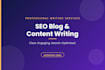 write SEO optimized blog posts and articles