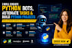 develop custom bots websites and scripts
