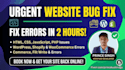 fix HTML CSS layout and javascript bugs urgently