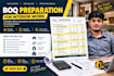 do boq preparation data entry and billing work