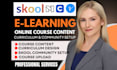 be your skool community manager, elearning skool course setup, skool upload