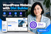 design or redesign responsive wordpress website with divi builder divi theme seo
