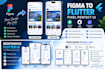 convert figma to flutter app with pixel perfect responsive UI