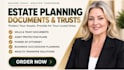 prepare estate planning documents, trusts, and asset protection plan