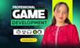 do unity game development as unity developer for mobile game, unity game
