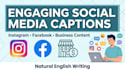 write engaging english social media caption