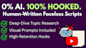 high retention faceless youtube scripts
