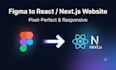 figma to react or next website