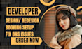 design redesign godaddy website fix godaddy seo issues as developer godaddy airo