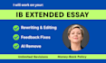 offer ib extended essay editing and feedback