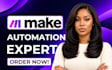 fix, setup make com automation zapier made com airtable monday crm integration
