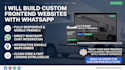 build responsive frontend website with whatsapp