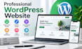 create a modern responsive wordpress website or landing page