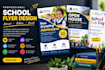 create school flyer design