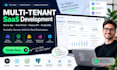 build multi tenant saas, next js react app, node js API and postgresql