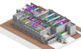 turn point cloud data from 3d laser scanner to architectural, structural and mep