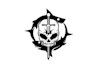 design pirate hunter flag logo