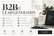 provide b2b lead generation and virtual assistant services