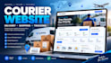 build courier website, delivery, logistics, shipping and parcel tracking website
