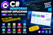 develop a custom c sharp dot net windows desktop application using winforms