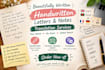 handwrite letters, notes, documents and custom text