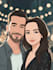 paint custom couple portrait