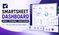 create smartsheet dashboards, reports and project tracking systems