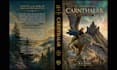 do hand drawn epic fantasy book cover illustration not ai