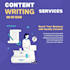 do creative content writing and art design